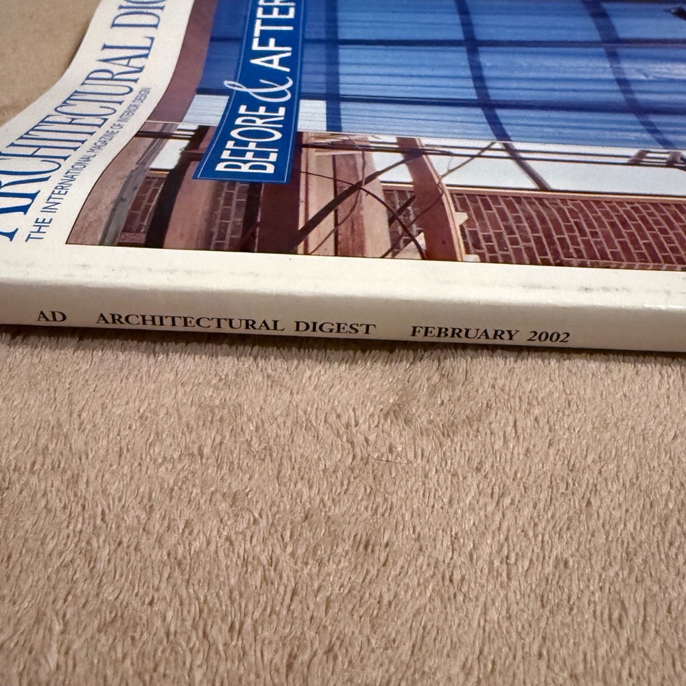Architectural Digest Magazine February 2002 Before & After Issue Interior Design - Picture 3 of 4